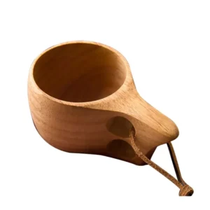 Wooden Cups Tea Coffee Mug Portable Outdoor Natural Wood Drinking Milk Cup With Handle Home Decor Drinkware Kuksa Kasa Tea Mug - Image 7