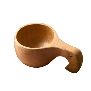 Wooden Cups Tea Coffee Mug Portable Outdoor Natural Wood Drinking Milk Cup With Handle Home Decor Drinkware Kuksa Kasa Tea Mug - Image 8