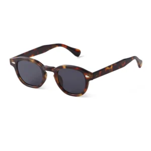 Vintage Tortoise Shell Round Sunglasses Women Men 2024 Brand Design Retro Rivet Yellow Blue Lens Square Sun Glasses Female UV400 - Image 19
