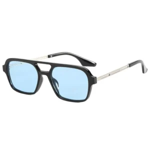Small Frame Square Sunglasses Woman Brand Designer Fashion Luxury Sun Glasses Female Vintage Hollow Leopard Blue Oculos De Sol - Image 15