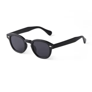 Vintage Tortoise Shell Round Sunglasses Women Men 2024 Brand Design Retro Rivet Yellow Blue Lens Square Sun Glasses Female UV400 - Image 13