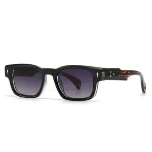 SO&EI Retro Square Sunglasses Women Fashion Brand Designer Gradient Shades UV400 Men Trending Rivets Punk Sun Glasses - Image 7