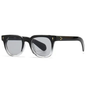 SHAUNA Retro Square Men Rivets Sunglasses Shades UV400 Fashion Women Green Sun Glasses - Image 12