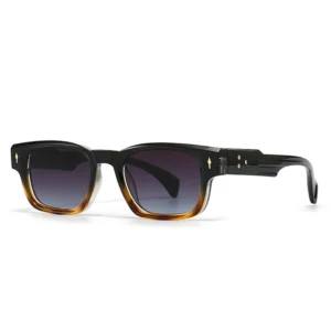 SO&EI Retro Square Sunglasses Women Fashion Brand Designer Gradient Shades UV400 Men Trending Rivets Punk Sun Glasses - Image 12