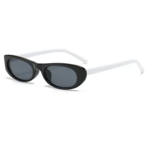 Women's Retro Oval Sunglasses Black Small Frame Fashion Brand Trendy Hot Points Sun Glasses Ladies Star Shades UV400 Eyewear - Image 7