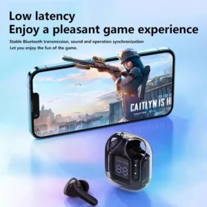 T6 TWS Earbuds Wireless Bluetooth 5.0 ENC Sport Gaming Headsets Noise ReductionMic stereo Headphones with LED Display Earphone - Image 5